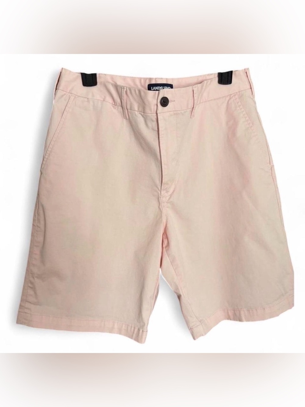 Lands’ End Light Pink Shorts Men’s Size 33 Traditional Fit Chino Golf Summer